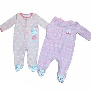 Baby Girl 0-3 Months Sleeper Pajamas